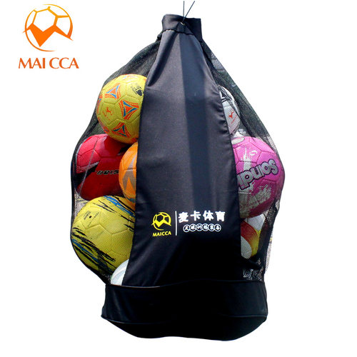 大号足球袋大网兜足球篮球排球训练球袋大装球袋足球收纳球袋20个 - 图0