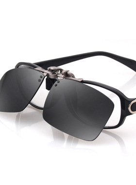 近视夹片式男女款金属板材墨镜