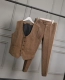 Mùa thu hot nam mới xương cá vest vest phù hợp với vest cộng với chín quần giản dị hai bộ - Dệt kim Vest