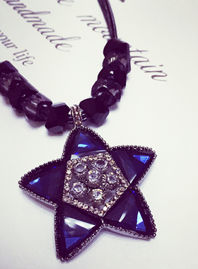 五角星韩国夸张装饰品挂件锁骨链