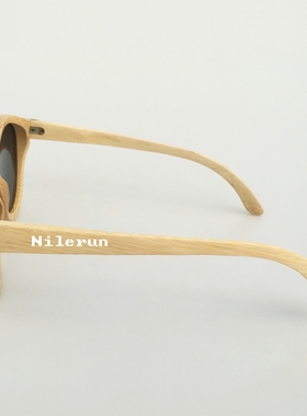 墨镜灰色tac竹子框架偏光镜片