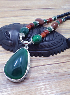 波西米亚风复古水滴吊坠衣服配饰