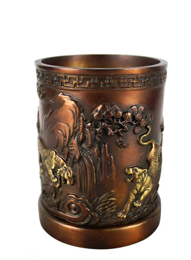 大仕缘送老师学习用品五虎摆件