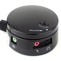 Computer Wire Controller Headphone Speaker Sound Switch Conversion Versatile Knob Volume Regulator 3 5 Gongline