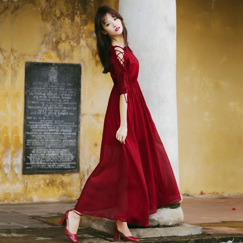 魅影仙女2020新款春赫本风夏连衣裙 魅影仙女连衣裙