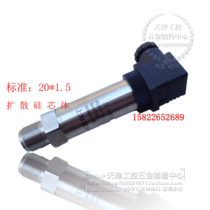 压力变送器 4-20mA DC24V小巧型 恒压供水压力 传感器扩散硅芯体 - 图0