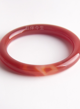 天然巴西红色玉髓手镯特价包邮