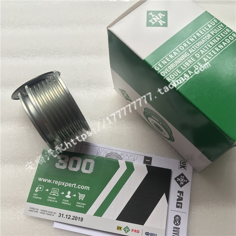 EA888发动机配大众迈腾1.8T2.0T发电机B7B6皮带轮单向轮正品