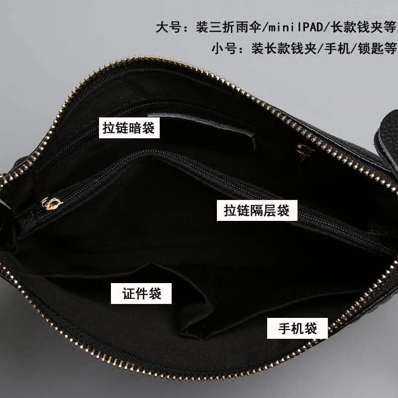 2020新款手拿包女士头层牛皮斜挎包 蓝舞女士包袋