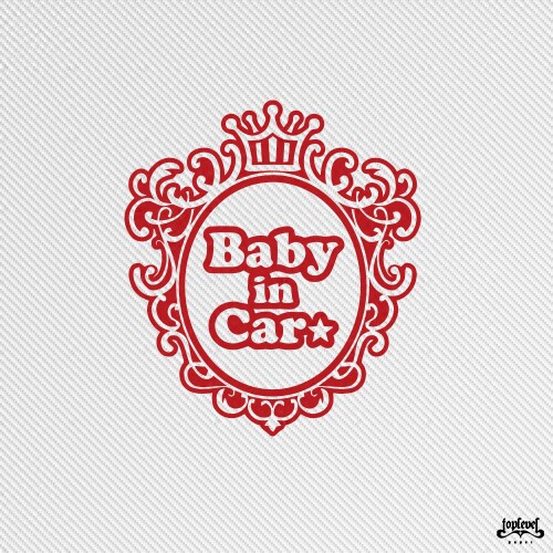 TLP镂空车贴 baby in car 遮瑕贴行李箱笔记本贴电脑机箱贴 - 图0