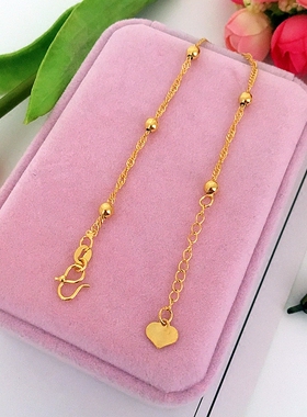 欧币不褪色结婚沙金首饰品手链