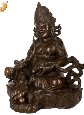 纯铜密宗尼泊尔大黑天佛像黄财神
