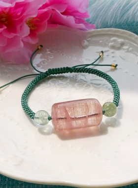 通透颗粒纯天然阿富汗碧玺手链