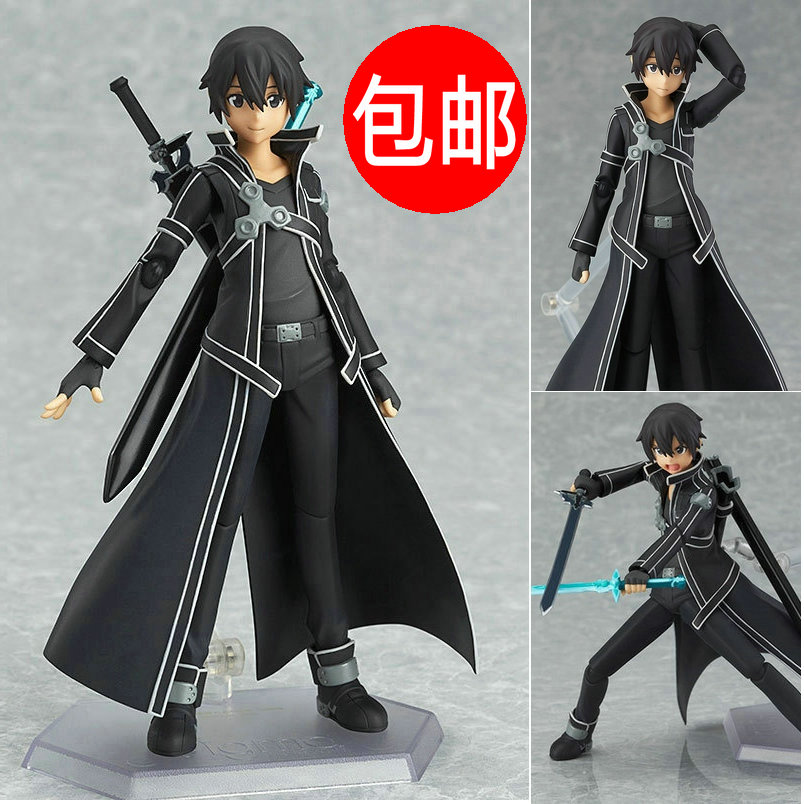 figma SAO刀剑神域桐谷和人亚丝娜 174可动手办模型公仔包邮-图0