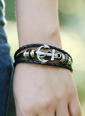 欧美多层编织复古朋克