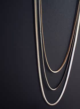 欧美夜店多层长款夸张韩版毛衣链