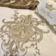 Bộ đồ thêu bốn mảnh bằng vải cotton trắng tinh khiết châu Âu Bộ đồ giường bằng cotton dài 1,8m của Mỹ - Bộ đồ giường bốn mảnh