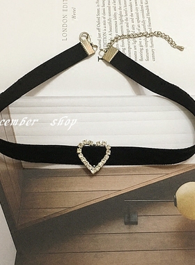 韩国cos原宿水钻项圈锁骨链