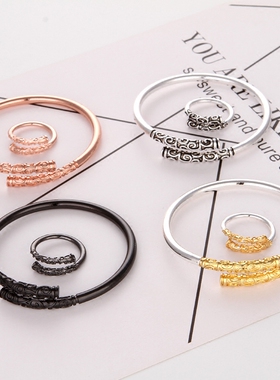 韩版大圣归来学生戒指紧箍咒手镯