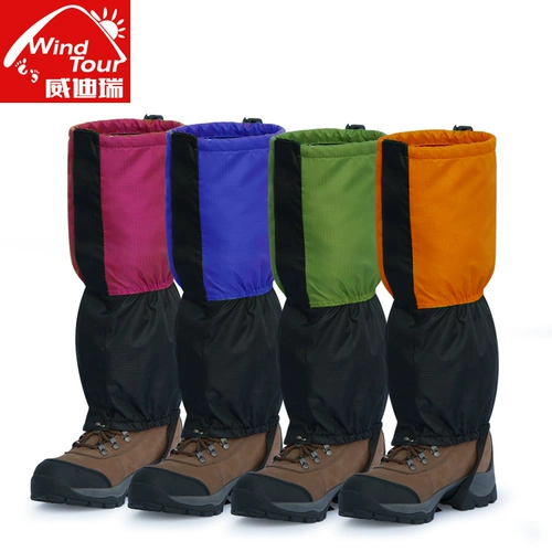 Дорожные зимние мужские детские бахилы подходит для пеших прогулок, лыжные водонепроницаемые гетры, носки, комплект