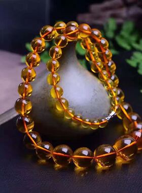 波罗的海琥珀蜜蜡塔链原石吊坠