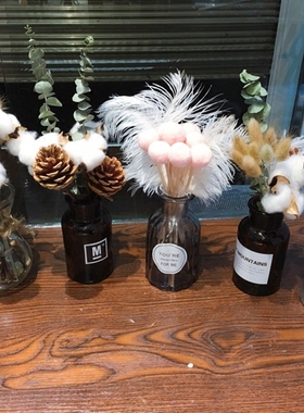 水培透明玻璃插花器ins风摆件