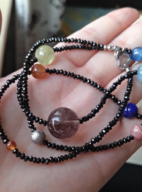 多宝天然水晶项链铁陨石