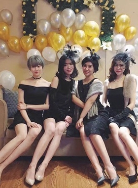 旗袍配饰舞台夜上海女网纱