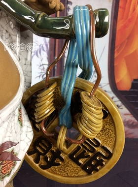 陶瓷家居客厅电视柜收银台弥勒佛