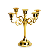 Eurostyle 5 Heads Rotating Candle Holders Creative Romantic Wedding METAL WAX TABLE CANDLE LIGHT DINNER PROPS WEDDING ITEMS WEDDING ITEMS