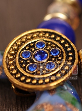 古装影楼琉璃月牙表演串珠饰品