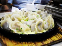 Pan-fried dumplings (meat chives and celery)