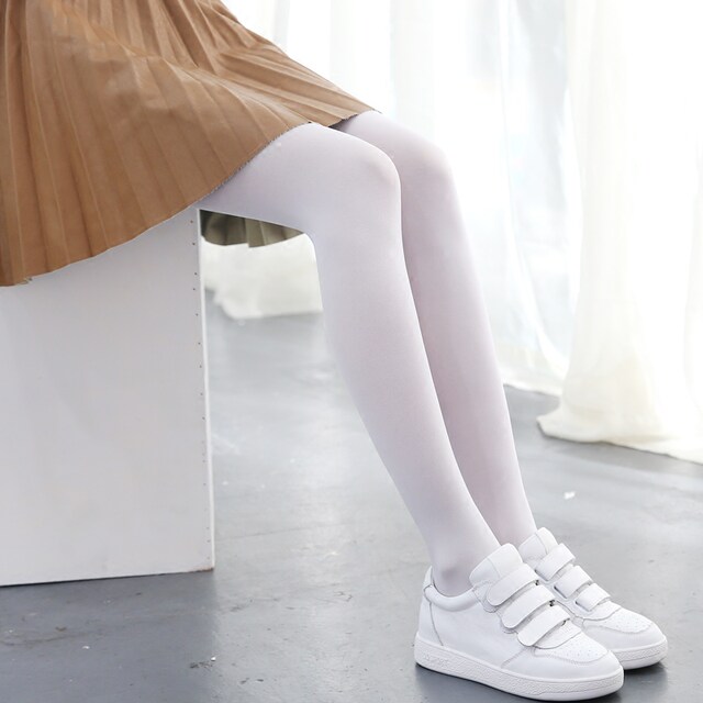 Lili Tower White Stockings Women S Japanese Student Girl White Pantyhose Lolita Socks Bottom Soft Sister Pantyhose