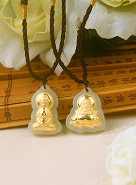 真金十二生肖钱袋貔貅送女友项坠