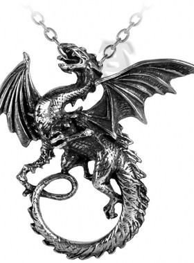 alchemy哥特飞龙中世纪项链
