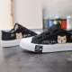 Mùa thu 2019 mới bằng tay Velcro co giãn miệng một phiên bản Hàn Quốc lười biếng của giày vải nữ phong cách Harajuku - Plimsolls