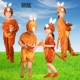 Trang phục cho trẻ em Động vật sóc nhỏ Kangaroo Mèo con Tôm hùm Halloween Gỗ Sói Fox Tiger Show Trang phục - Trang phục