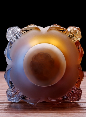 古法琉璃吉祥象家用供奉圆通佛具