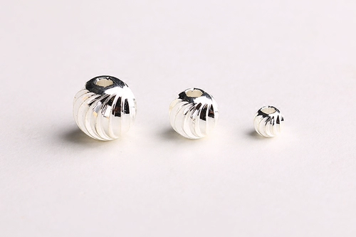 Медные серебряные бусины, аксессуары ручной работы, DIY