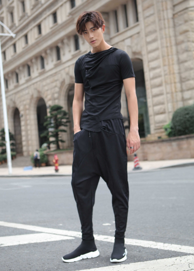 春秋男哈伦裤青年休闲大裆裤个性跨裤韩版飞鼠裤潮流束腿小脚裤男,淘宝优惠券,粉丝福利购,淘宝优惠卷