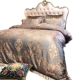 Cao cấp thổ cẩm satin satin bốn mảnh đặt giường phong cách châu Âu sáu mảnh rỗng 1,8 m giường đôi - Bộ đồ giường bốn mảnh Bộ đồ giường bốn mảnh