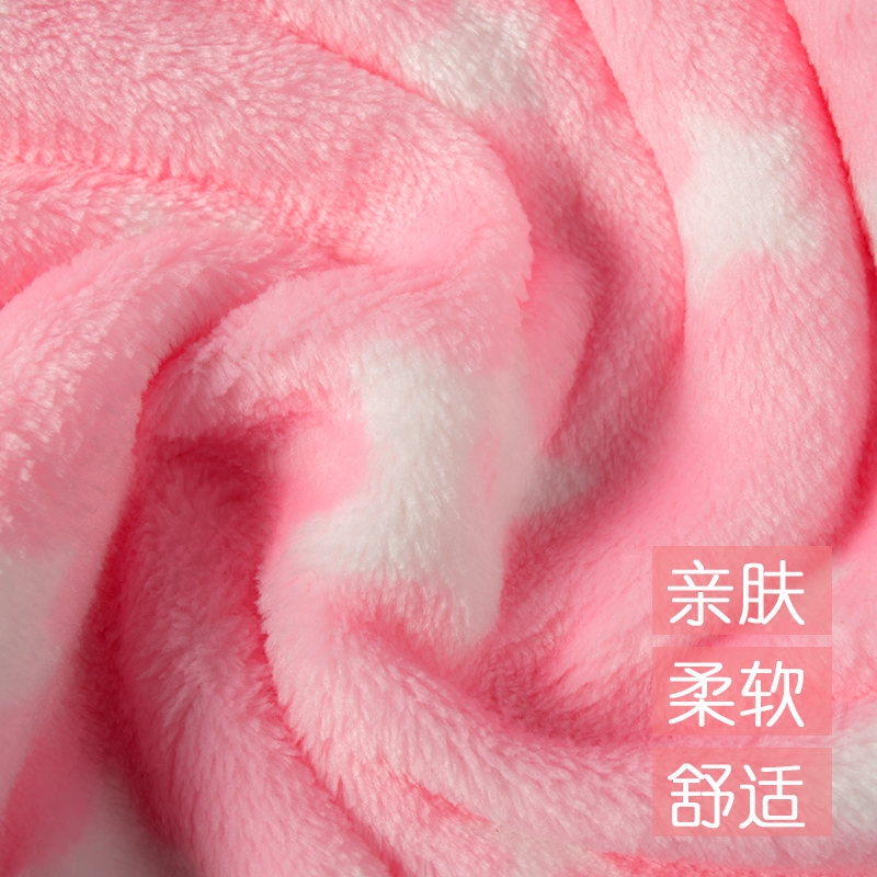 法兰绒裤子女 家居裤珊瑚绒睡裤女款秋冬睡裤加厚加绒宽松起居裤 - 图1