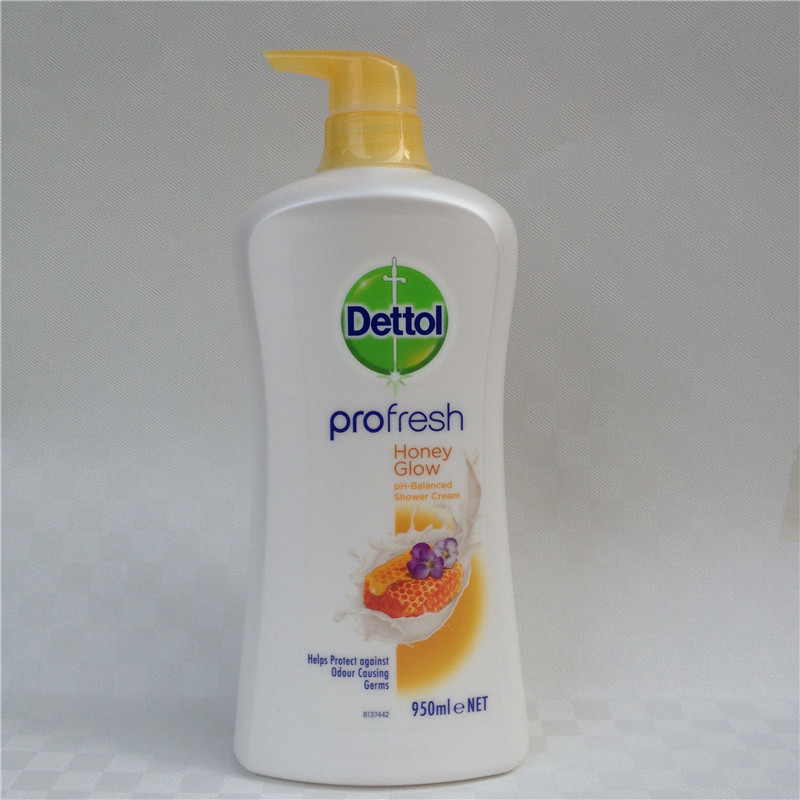 dettol滴露健康沐浴露滋潤精華蜂蜜牛奶950ml