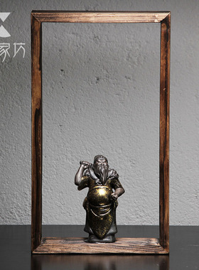 伍家坊 门神 陶瓷壁挂 立体壁饰工艺品 创意客厅墙壁挂饰品摆件