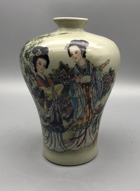 同治粉彩厂货怀旧仿古风做旧古玩