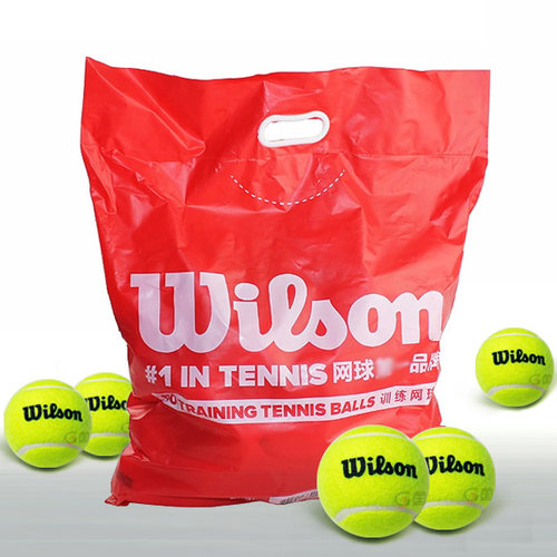 正品wilson威尔胜网球训练球无压练习球耐磨比赛球威尔逊美网桶装 - 图0