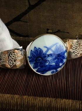 原创设计风孤品纯银复古手镯