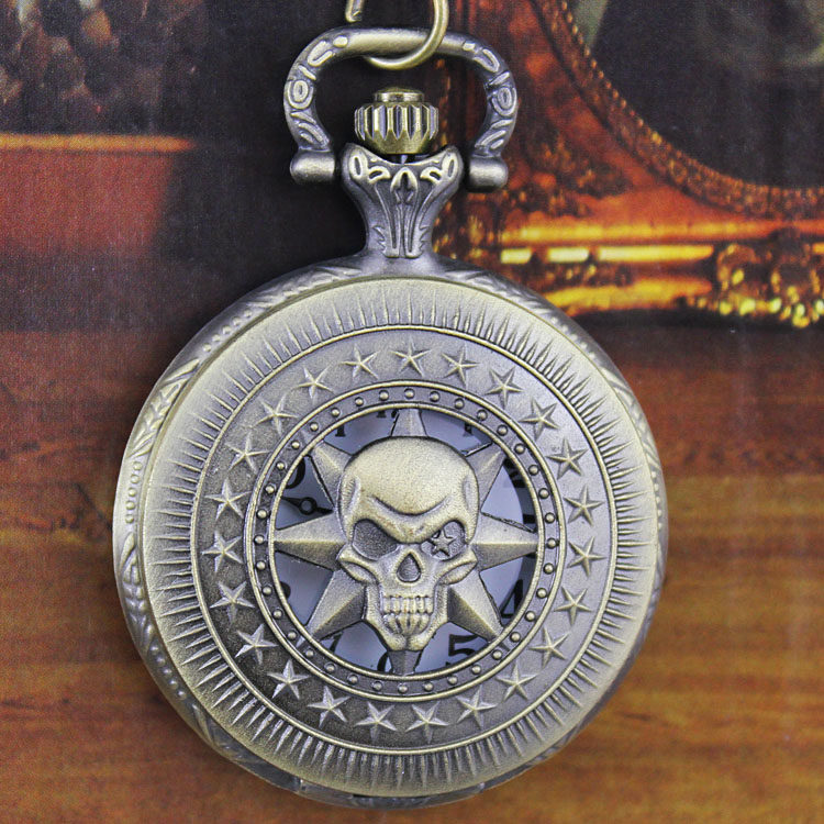 怀表男学生考试用复古翻盖机械儿童 木川怀表