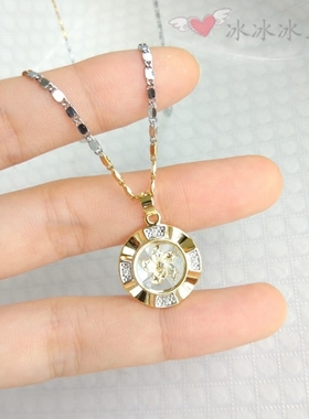 时来运转项链镀18K紫金香港招财