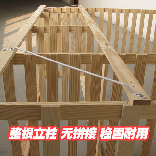 宜哉 实木布衣橱布衣柜悬挂衣橱175高132宽 - 图0